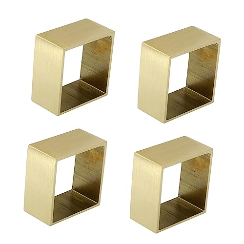 SEWACC 4 Stück Stuhl Fußschutzkappen Aus Kupfer Tischfußabdeckungen rutschfest Installieren Für Stühle Und Tische Möbelfußschutz 30x30mm von SEWACC