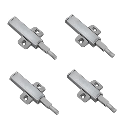 SEWACC 4 Stück Teiliges Edelstahl Möbel Türdämpfer Geräuschloser Schrankpuffer mit Magnet für Küchenschränke Kleiderschränke Sanftes Schließen Stoßfest Einfache Montage von SEWACC