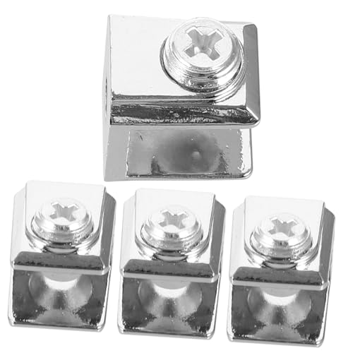 SEWACC 4 Stück Teiliges Glasregalhalter aus Stabilem Praktische Glasregalstützen für Badezimmer und Schränke Sichere Glasbefestigungsklammern für Dicke Glasplatten Einfache Montage SEWACC 4 Stück Teiliges Glasregalhalter aus Stabilem Praktische Glasregalstützen für Badezimmer und Schränke Sichere Glasbefestigungsklammern für Dicke Glasplatten Einfache Montage von SEWACC