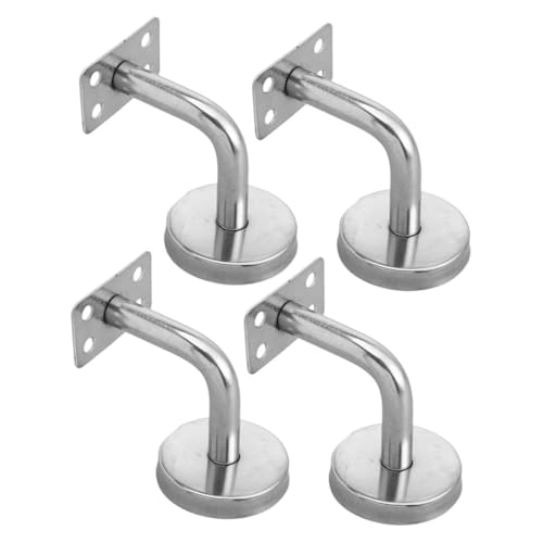 SEWACC 4 Stück Teiliges Handlaufhalter aus Edelstahl Robuste Wandbefestigung für Innentreppen Minimalistisches Design Einfache Montage Stabile Treppengeländer Unterstützung Silberfarbene SEWACC 4 Stück Teiliges Handlaufhalter aus Edelstahl Robuste Wandbefestigung für Innentreppen Minimalistisches Design Einfache Montage Stabile Treppengeländer Unterstützung Silberfarbene von SEWACC