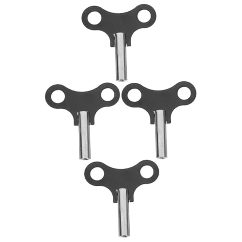SEWACC 4 Stück Teiliges Metall Uhr Aufziehschlüssel Robust Langlebig Kratzfest für Wand und Standuhren Komfortabler Griff Vintage Stil Ersatz Uhrwerkzeug von SEWACC