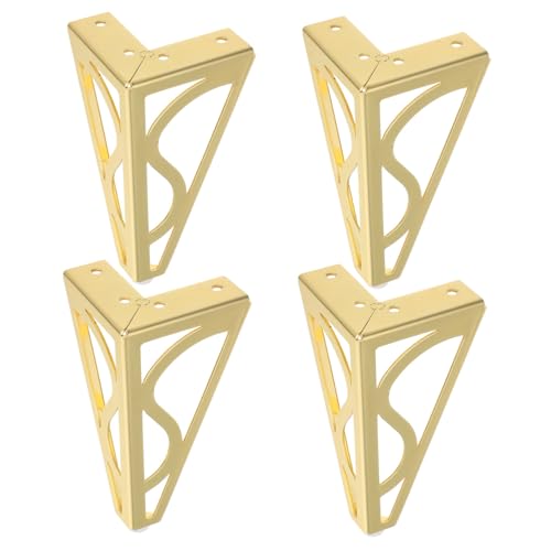 SEWACC 4 Stück Teiliges Metallmöbelfüße Schraubbar Höhe Goldfarbene Tisch und Sofabeine für Schrank Stuhl Bett Robuste Korrosionsbeständige Design mit Eleganter für Wohnzimmer SEWACC 4 Stück Teiliges Metallmöbelfüße Schraubbar Höhe Goldfarbene Tisch und Sofabeine für Schrank Stuhl Bett Robuste Korrosionsbeständige Design mit Eleganter für Wohnzimmer von SEWACC