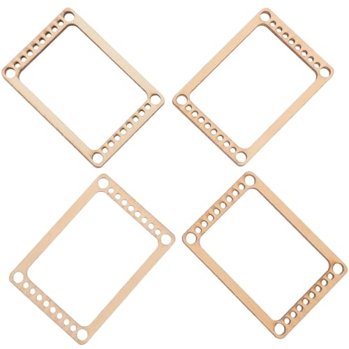SEWACC 4 Stück Teiliges Mini Webbrett Handgefertigtes Webstuhl Vielseitiges Strickbrett für DIY Webarbeiten Robustes Webwerkzeug für Kreative Handarbeitsprojekte von SEWACC