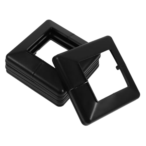 SEWACC 4 Stück Teiliges PVC Post Abdeckungen mit Geteilter Konstruktion Langlebige und Widerstandsfähige Deck Pfosten Basisverkleidung Dekorative Zaunpfostenverkleidung für Treppen und von SEWACC