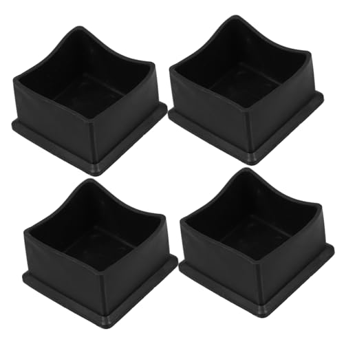 SEWACC 4 Stück Teiliges Quadratische Gummikappen für Stuhlbeine rutschfeste Möbelbeinschoner PVC Bodenschutz für Teppich und Hartholzböden Geräuschreduzierend Vielseitig für Zuhause und SEWACC 4 Stück Teiliges Quadratische Gummikappen für Stuhlbeine rutschfeste Möbelbeinschoner PVC Bodenschutz für Teppich und Hartholzböden Geräuschreduzierend Vielseitig für Zuhause und von SEWACC