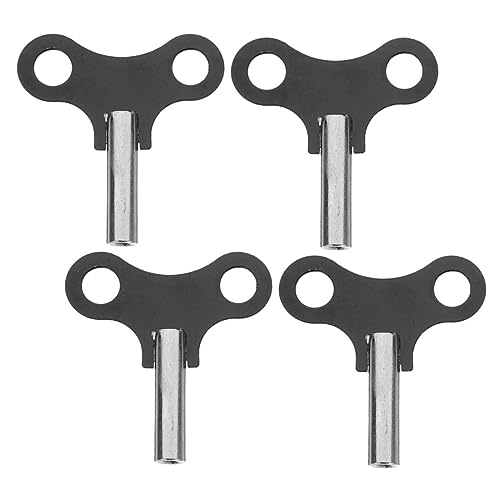 SEWACC 4 Stück Teiliges Robustes Metall Uhraufziehschlüssel Stabile Aufziehschlüssel für Wand und Standuhren Ergonomisch Gestaltet für Komfortable Handhabung Ersatzwerkzeug für von SEWACC