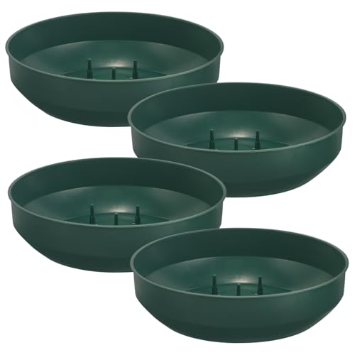 SEWACC 4 Stück Teiliges Rundes Blumenarrangement Kunststoff Wasseraufnahmefähiger Blumenhalter für Frische und Künstliche Blumen Vielseitig für Hochzeiten Geburtstage und Dekorationen von SEWACC