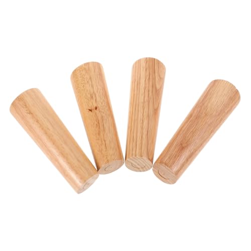 SEWACC 4stücke Holzbeine Für Bücherregal Nachttisch Esstisch Couchtisch Beistelltisch Und Kommode Verstellbar Ersatz Möbelbeine Aus Massivholz von SEWACC