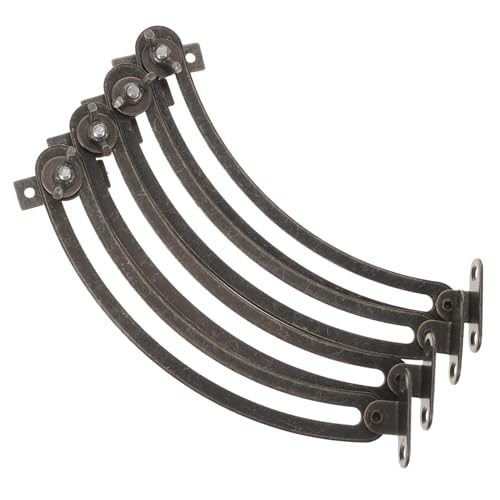 SEWACC 4 Stück Teiliges Schranktür Scharniere Soft Close Funktion Verstellbar Geräuschdämpfend und Rostbeständig Geeignet für Küchen und Möbeltüren Klappenstütze von SEWACC