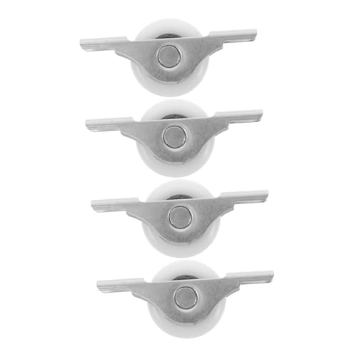 SEWACC 4 Stück Teiliges U profil Tür Fensterlaufrollen aus Stahl Leichtgängige Schiebetür Holz Glas Aluminiumtüren Einfache Montage Geeignet für Möbel Schränke und Schiebetore von SEWACC