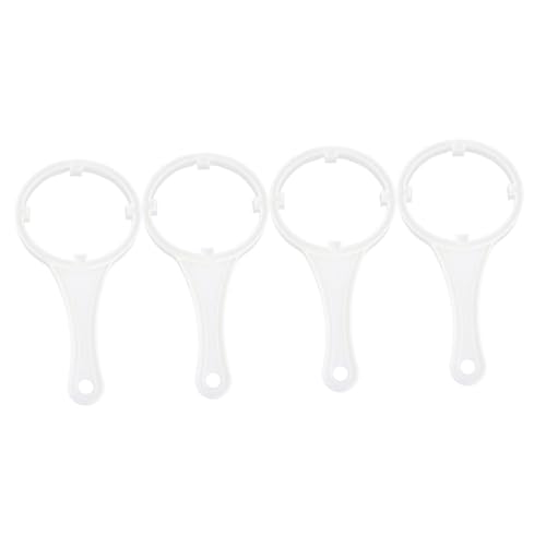 SEWACC 4 Stück Teiliges Wasserfilter Gehäuse Werkzeug Langlebiger Wiederverwendbarer Kunststoff Filtergehäuse schlüssel Kompatibel mit Allen Standard wasserfiltergehäusen Rutschfest und von SEWACC