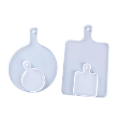 SEWACC 4 Stück Teiliges Weißes Silikon Tablett als Untersetzer Form für DIY Epoxidharz Flexible Silikonformen mit Griff für Originelles Basteln und Praktische Handhabung SEWACC 4 Stück Teiliges Weißes Silikon Tablett als Untersetzer Form für DIY Epoxidharz Flexible Silikonformen mit Griff für Originelles Basteln und Praktische Handhabung von SEWACC