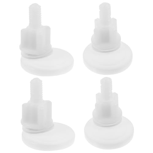 SEWACC 4 Stück Toilettensitz Schrauben Teilig Robust Praktisch Stabile Befestigung Klobrille Reparatur Wc Sitz Ersatzteile Passend für Standard Toilettendeckel von SEWACC