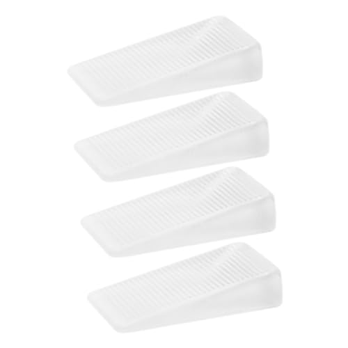 SEWACC 4 Stück Transparente Möbelkeile Weichem Nivellierkeile für Möbel Vielseitige Ausgleichskeile zur Stabilisierung von Tischen und Schränken im Haushalt von SEWACC