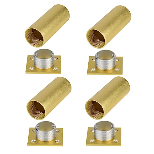 SEWACC 4 Stück Verstellbare Möbelbeine Aluminiumlegierung Elegante Möbelfüße für Schränke Sofas und Tische Höhe bis Lösung für DIY Projekte Goldene Oberfläche SEWACC 4 Stück Verstellbare Möbelbeine Aluminiumlegierung Elegante Möbelfüße für Schränke Sofas und Tische Höhe bis Lösung für DIY Projekte Goldene Oberfläche von SEWACC