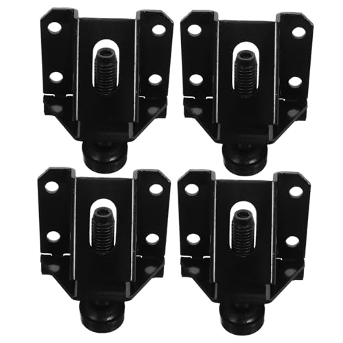 SEWACC 4stücke Verstellbare Möbel-nivellierer Robuste Bein-nivellierer Für Tisch Stuhl Schrank Sofa Schwarz Hochleistungs-nivellierfüße Möbelfüße Schrankfüße Anti-rutsch-Pads von SEWACC