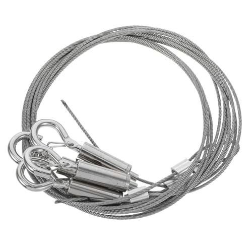 SEWACC 4 Stück Verstellbares Stahlseil Aufhängesystem Teilig mit Haken Belastbar und Sicher für Bilderrahmen und Wanddekorationen Langlebiges Metall für Galerie und Zuhause SEWACC 4 Stück Verstellbares Stahlseil Aufhängesystem Teilig mit Haken Belastbar und Sicher für Bilderrahmen und Wanddekorationen Langlebiges Metall für Galerie und Zuhause von SEWACC