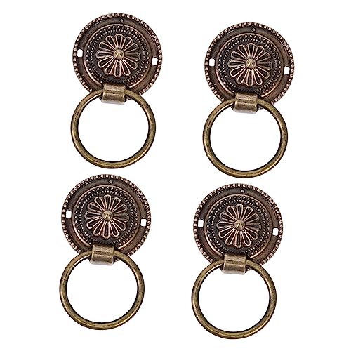 SEWACC 4 Stück Vintage Möbelknopf Retro Stil Griff für Kommode und Schrank Einfache Installation Hochwertigem Material für Ihre Einrichtung von SEWACC