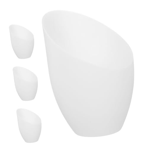 SEWACC 4 Stück Weiße Kunststoff Lampenschirme Mittelloch Schräger Pferdehufe design Ersatzschirm Stehlampe Nachttischlampe Schlafzimmer Wohnzimmer von SEWACC