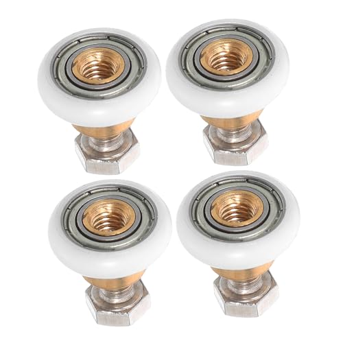 SEWACC 4 Teiliges Duschschiebetür Geräuschlose Nylon Ersatzrollen mit Schrauben Langlebige Glas-schiebetür Laufrollen für Badezimmer Kompatibilität Modernes Design SEWACC 4 Teiliges Duschschiebetür Geräuschlose Nylon Ersatzrollen mit Schrauben Langlebige Glas-schiebetür Laufrollen für Badezimmer Kompatibilität Modernes Design von SEWACC