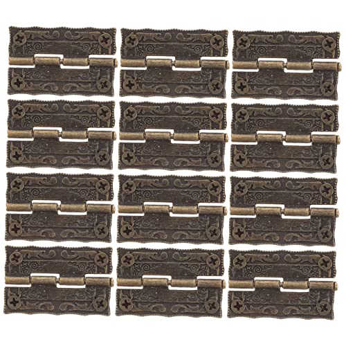 SEWACC 40 Stück Antike Mini Halterung Scharniere für Holzboxen Vintage Stil für Schmuckkästchen Werkzeugkisten und Möbeldekoration Langlebig und Gestaltet SEWACC 40 Stück Antike Mini Halterung Scharniere für Holzboxen Vintage Stil für Schmuckkästchen Werkzeugkisten und Möbeldekoration Langlebig und Gestaltet von SEWACC