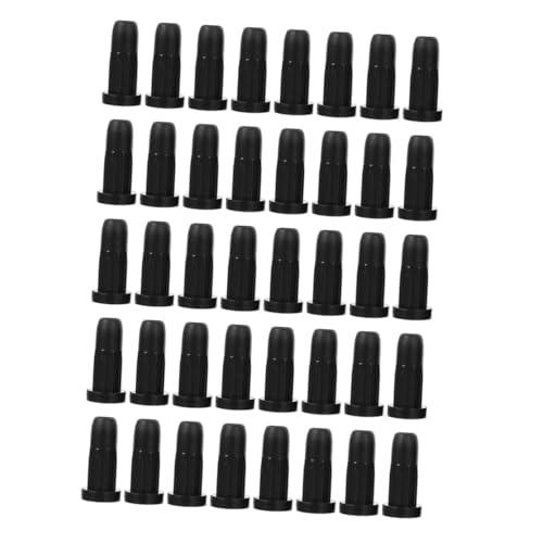 SEWACC 40 Stück Stuhlbeinschoner aus Nylon rutschfeste Schwarze Stuhlbeinkappen Bodenschonende Schutzkappen für Bürostuhl Holzfüße Langlebig und Einfach zu Montieren für Büro und Zuhause von SEWACC