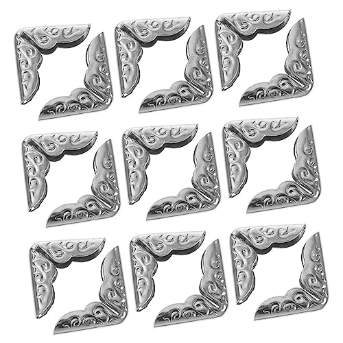 SEWACC 40 Stück Teiliges Metall Buchecken Kantenschutz Vintage Buch und Album Eckenschützer Robust Dekorativ für Fotoalben Notizbücher Scrapbooking Zubehör SEWACC 40 Stück Teiliges Metall Buchecken Kantenschutz Vintage Buch und Album Eckenschützer Robust Dekorativ für Fotoalben Notizbücher Scrapbooking Zubehör von SEWACC