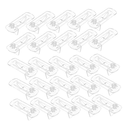 SEWACC 40 Stück Transparente Möbel Regalhalter Kunststoff Steckverbinder Φ Leichte Platzsparende Regalstützen für Schränke Bücherregale Kleiderschränke und Moderne Möbel von SEWACC