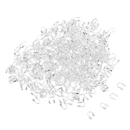 SEWACC 400stücke Drahtschutz Für Schmuckherstellung U-förmiger Fadenschutz Für Selbstgemachte Halsketten Und Armbänder Zubehör Zur Halskettenherstellung SEWACC 400stücke Drahtschutz Für Schmuckherstellung U-förmiger Fadenschutz Für Selbstgemachte Halsketten Und Armbänder Zubehör Zur Halskettenherstellung von SEWACC