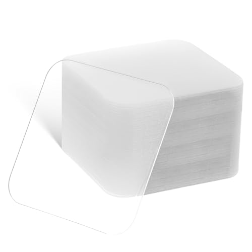SEWACC 40stücke Doppelseitiges Klebeband Transparente Klebequadrate Ohne Beschädigung Montagepads Für Wand Und Objekt Selbstklebend Wiederverwendbar von SEWACC
