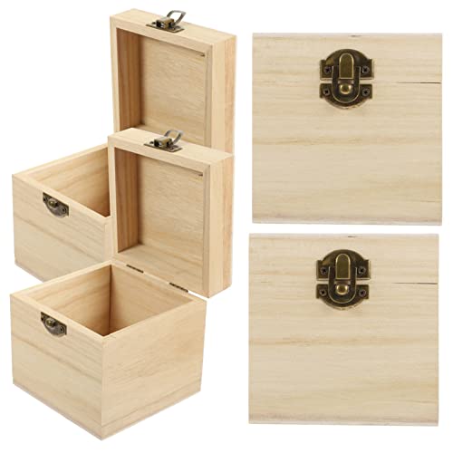 SEWACC 4stücke Holz Aufbewahrungsbox Mit Schloss Dekorative Holzkästchen Für Schmuck Und Erinnerungen Quadratisch Natürlichem Holzton Für Ordnung Und Stilvolle Präsentation SEWACC 4stücke Holz Aufbewahrungsbox Mit Schloss Dekorative Holzkästchen Für Schmuck Und Erinnerungen Quadratisch Natürlichem Holzton Für Ordnung Und Stilvolle Präsentation von SEWACC