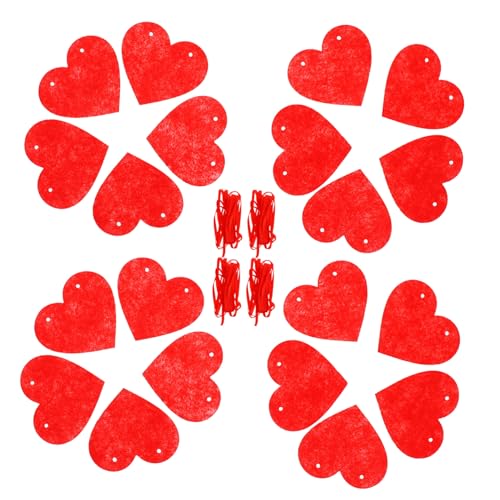 SEWACC 5 Sätze Romantische Herz Girlande aus Filz Langlebige Wiederverwendbare Valentinstag Hochzeitsdeko Hängende Partybanner für Festliche Anlässe und Romantische Atmosphäre SEWACC 5 Sätze Romantische Herz Girlande aus Filz Langlebige Wiederverwendbare Valentinstag Hochzeitsdeko Hängende Partybanner für Festliche Anlässe und Romantische Atmosphäre von SEWACC