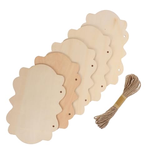 SEWACC 5 Stück Holzschilder zum Bemalen und Gravieren Naturbelassene Blanko Holztafeln mit Juteseil DIY Holzschilder zum Aufhängen Wanddeko für Tür und Innenbereich SEWACC 5 Stück Holzschilder zum Bemalen und Gravieren Naturbelassene Blanko Holztafeln mit Juteseil DIY Holzschilder zum Aufhängen Wanddeko für Tür und Innenbereich von SEWACC