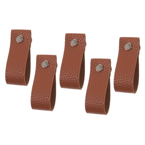 SEWACC 5 Stück PU Möbelgriffe Weich Komfortabel Modern Stil Schrank und Küchenschrankgriffe für Kleiderschränke und Kommoden Einfache Montage Vielseitig Einsetzbar von SEWACC