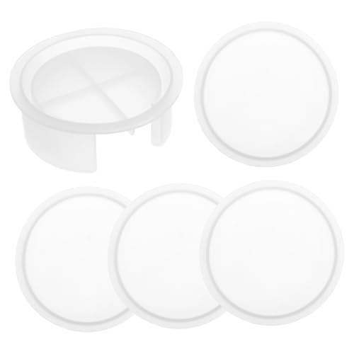 SEWACC 5 Stück Runde Silikonform für Epoxidharz Untersetzer mit Serviertablett Coaster Formen DIY Bastelset für Kreative Familienprojekte Kinderfreundlich und Einfach zu Verwenden SEWACC 5 Stück Runde Silikonform für Epoxidharz Untersetzer mit Serviertablett Coaster Formen DIY Bastelset für Kreative Familienprojekte Kinderfreundlich und Einfach zu Verwenden von SEWACC
