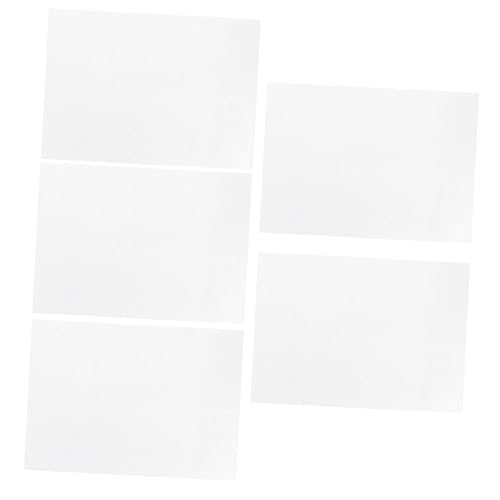 SEWACC 5 Stück Teiliges Halbtransparente Bedruckbare Heat Shrink Folien für DIY Bastelprojekte Hitzeempfindliche Schrumpffolien für Kinderhandwerk Geeignet für Heißluftgebläse und Ofen von SEWACC