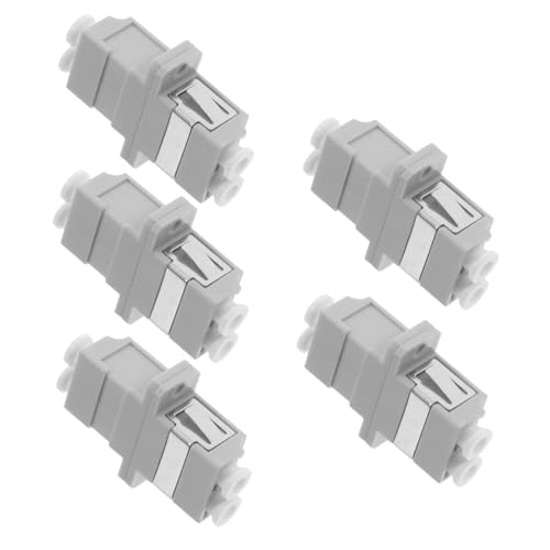 SEWACC 5 Stück Teiliges Lc Duplex Fiber Adapter Langlebiger Kunststoff Flanschkuppler für Einfaches Installieren Kompatibel mit Simplex Glasfaserkabeln für Schnelle Netzwerkverbindung SEWACC 5 Stück Teiliges Lc Duplex Fiber Adapter Langlebiger Kunststoff Flanschkuppler für Einfaches Installieren Kompatibel mit Simplex Glasfaserkabeln für Schnelle Netzwerkverbindung von SEWACC