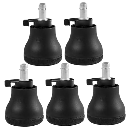 SEWACC 5 Stück Teiliges Möbel Radstopper für Bürostuhl Rutschfeste Geräuschreduzierende Rollenabdeckung für Hartböden Flexible Langlebige Stopper für Stuhl Sofa Bett und Schreibtisch von SEWACC