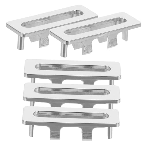 SEWACC 5 Stück Teiliges Waschbecken Überlauf Abdeckungen aus Langlebigem Kunststoff Dekorative Überlaufringe mit Minimalistischer Optik Einfache Montage Sicher und Zuverlässig für Bad von SEWACC