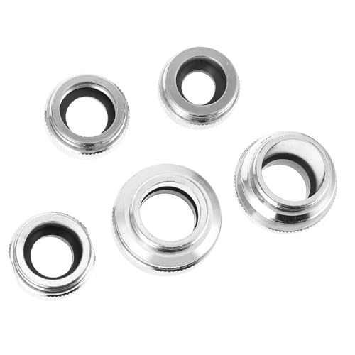 SEWACC 5 Stück Teiliges Wasserhahn Adapter aus Hochwertigem Material Präzise für Küchen Bad und Toilettenarmaturen Einfach zu Verbinden Auslaufsicher Kompatibel mit Garten und SEWACC 5 Stück Teiliges Wasserhahn Adapter aus Hochwertigem Material Präzise für Küchen Bad und Toilettenarmaturen Einfach zu Verbinden Auslaufsicher Kompatibel mit Garten und von SEWACC