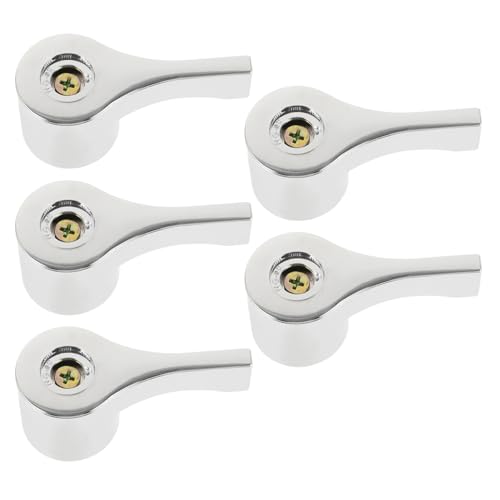 SEWACC 5 Stück Teiliges Wasserhahn Griff Metall Ersatzgriffe für Badezimmer und Küchenspülen Rostfrei und Langlebig für Außenbereich und Einfache Installation SEWACC 5 Stück Teiliges Wasserhahn Griff Metall Ersatzgriffe für Badezimmer und Küchenspülen Rostfrei und Langlebig für Außenbereich und Einfache Installation von SEWACC
