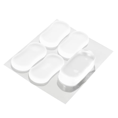 SEWACC 5 Stück Toilettensitz aus Klarem Silikon Teiliges Geräuschdämpfend Stoßabsorbierend Rutschfest Elastisch Langlebig Passend für Wc Deckel und Möbel Sicherer Schutz für Zuhause und von SEWACC