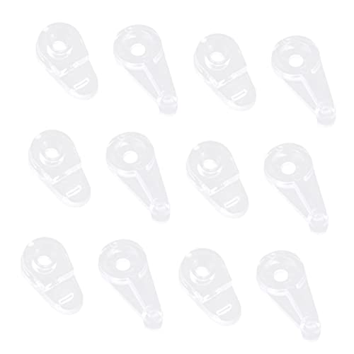 SEWACC 50 Stück Clips für Wandmontage Robuste Spiegelhalter für Sichere Befestigung von Spiegeln und Badezimmern Vitrinen und Selbstschrauben von SEWACC