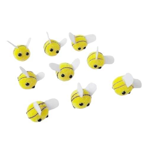 SEWACC 50 Stück Handgefertigte Bienen bommel aus Kunstwolle Weiche DIY Kleidung Accessoires Gelbe Pompons für Mützen Hüte Bastelbedarf und Dekorationen SEWACC 50 Stück Handgefertigte Bienen bommel aus Kunstwolle Weiche DIY Kleidung Accessoires Gelbe Pompons für Mützen Hüte Bastelbedarf und Dekorationen von SEWACC