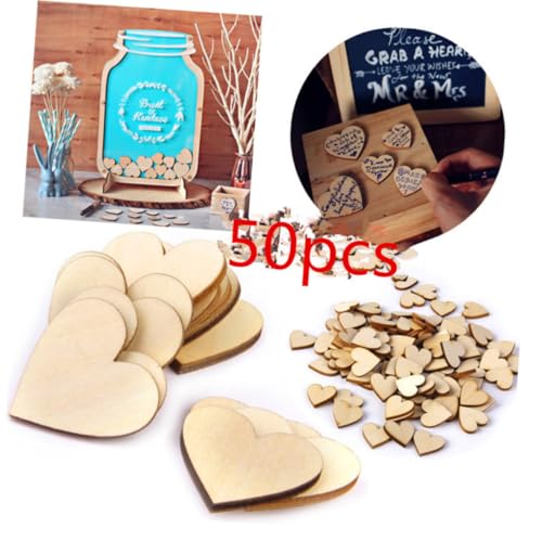 SEWACC 50 Stück Holzscheiben Herzform mit Rinde Naturbelassen für DIY Basteln Scrapbooking Verzierung Holzklötzchen Handarbeit Dekoration SEWACC 50 Stück Holzscheiben Herzform mit Rinde Naturbelassen für DIY Basteln Scrapbooking Verzierung Holzklötzchen Handarbeit Dekoration von SEWACC