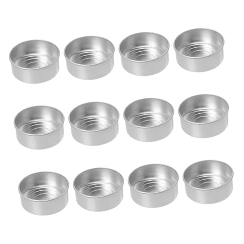 SEWACC 50 Stück Runde Aluminium Kerzenteller mit Rand Dekorative Kerzenhalter für Hochzeiten Aromatherapie und Festliche Tafel Stilvolle Kerzenuntersetzer für Stimmung und Feier von SEWACC