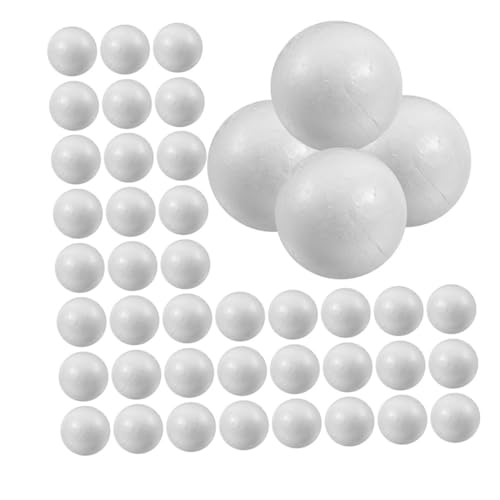 SEWACC 50 Stück Schaumstoffkugeln Weiße Polystyrolkugeln für DIY Projekte Bastelmaterial für Hochzeiten und Wohnraumdekorationen für Kreative Bastelarbeiten SEWACC 50 Stück Schaumstoffkugeln Weiße Polystyrolkugeln für DIY Projekte Bastelmaterial für Hochzeiten und Wohnraumdekorationen für Kreative Bastelarbeiten von SEWACC