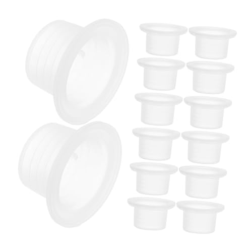 SEWACC 50 Stück Silikon Dichtungsringe für Wasserhahn Anschluss Präzise Maße Langlebige Gummi dichtungen Wasserdichtes Reparaturset für Gartenschlauch Waschbecken und Winkelventil Weiß von SEWACC