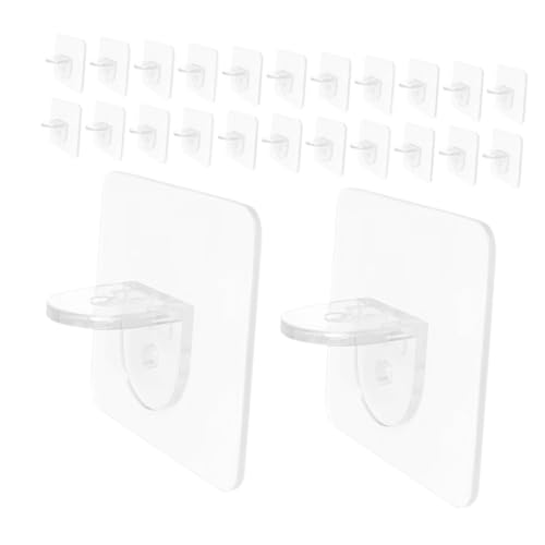 SEWACC 50 Stück Teiliges Selbstklebende Transparente Regalbodenträger aus Strapazierfähigem Kunststoff Höhenverstellbare Einlegebodenhalter für Kleiderschränke Küchen und Bücherschränke SEWACC 50 Stück Teiliges Selbstklebende Transparente Regalbodenträger aus Strapazierfähigem Kunststoff Höhenverstellbare Einlegebodenhalter für Kleiderschränke Küchen und Bücherschränke von SEWACC
