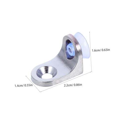 SEWACC 50 Stück Teiliges Zinklegierung Glasregalhalterungen für Schränke Stabile Regalstützen mit Einfacher Montage Platzsparende Befestigungsklammern für Küchenmöbel und Vitrinen von SEWACC